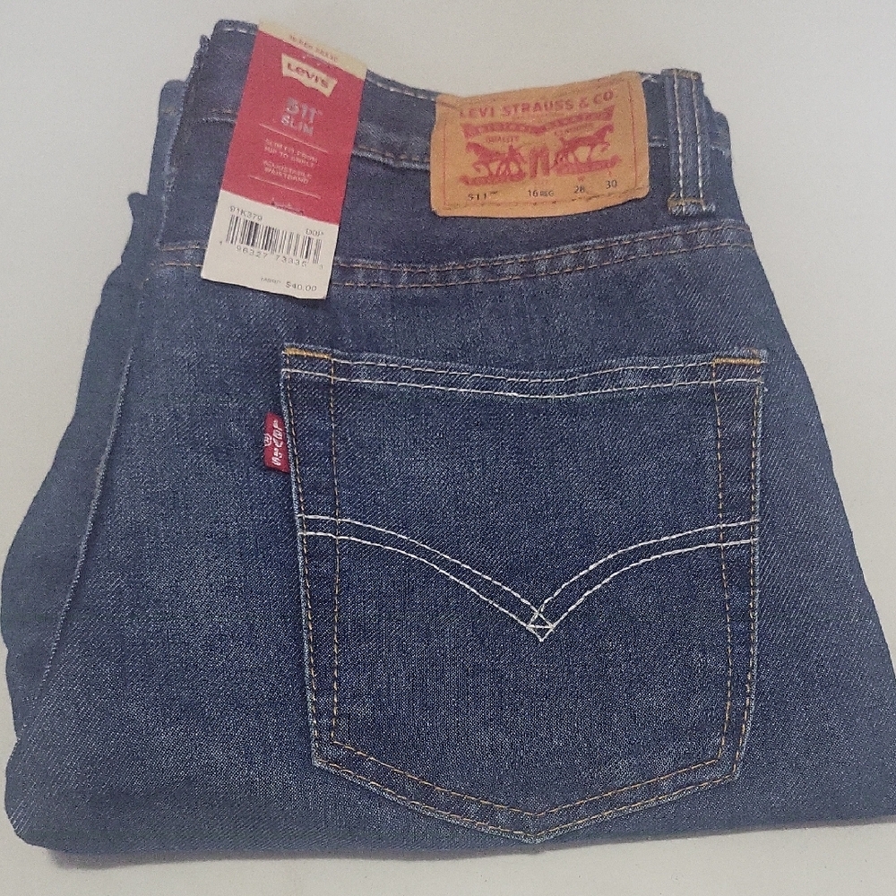 Levi's 511 Slim Jeans, Youth Size 16 Reg/28" x 30" NWT